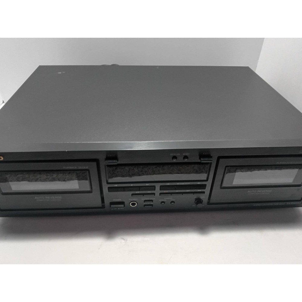 Onkyo‎ Cassette Tape Player Recorder TA-RW344 Dual Double Deck tested WORKS refb